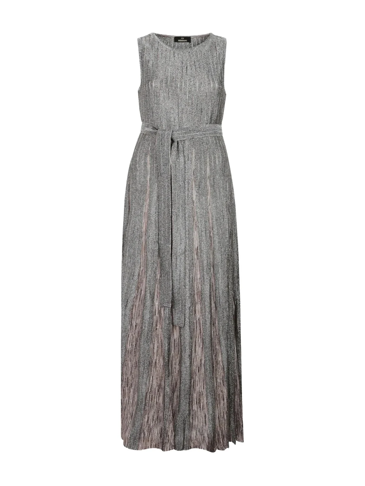 Missoni Viscose Lamé Belted Maxi Dress