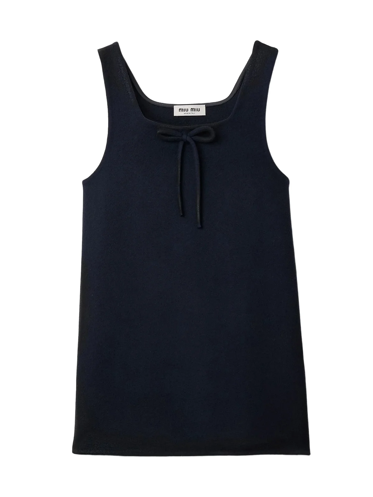 Waxed Double Wool Mini Dress Waxed Double Wool Mini Dress