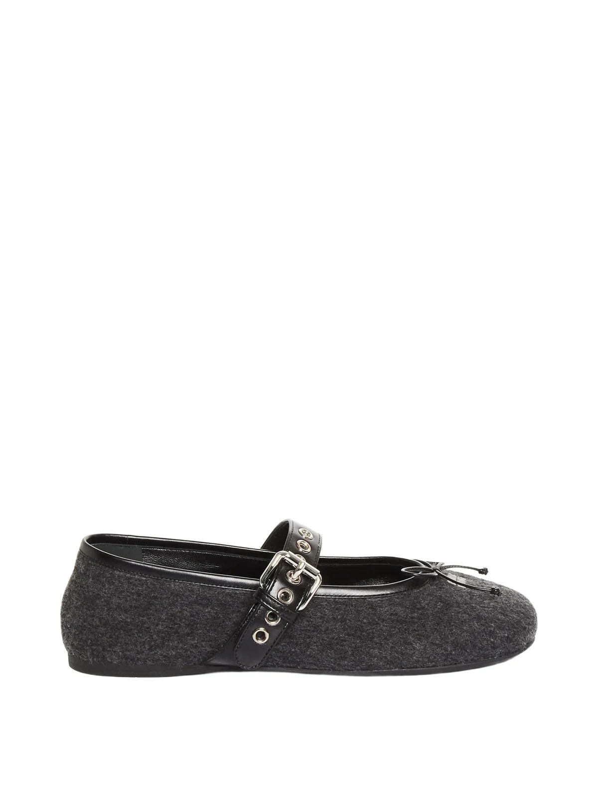 Miu Miu Wool Mary Jane Flats