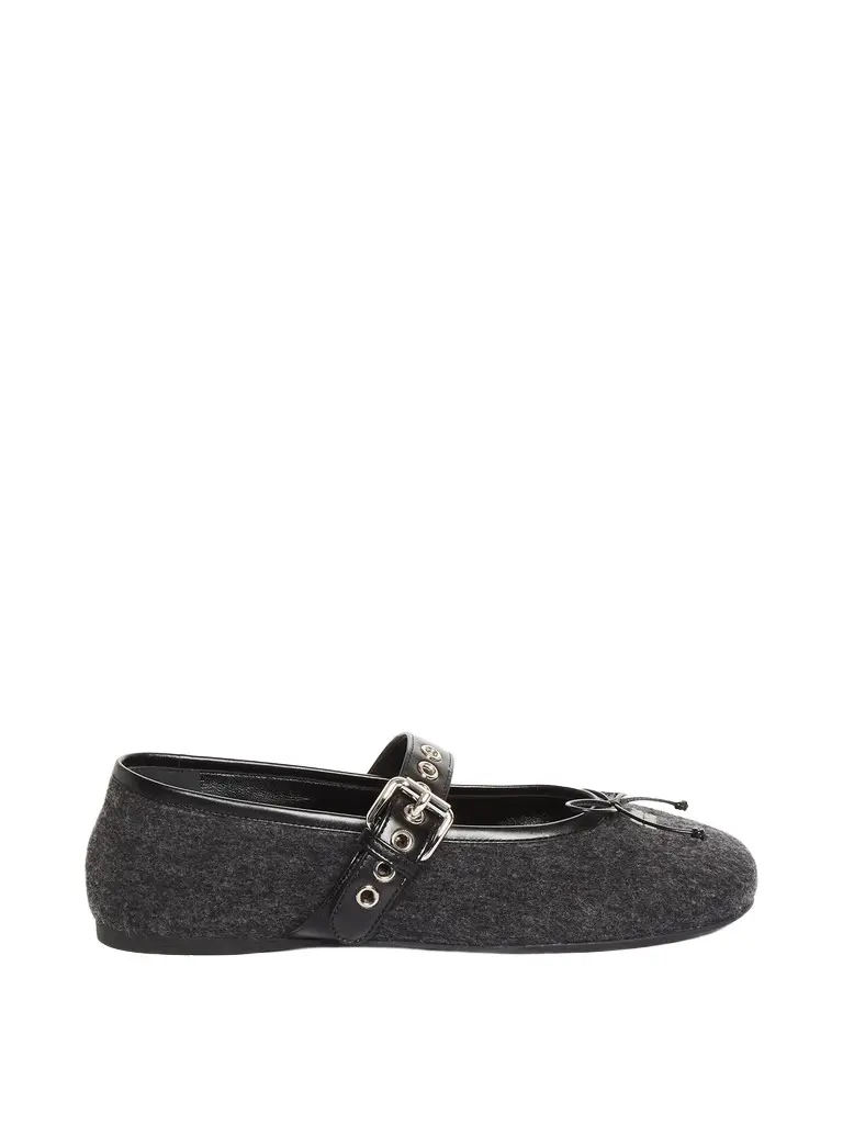 Wool Mary Jane Flats Wool Mary Jane Flats