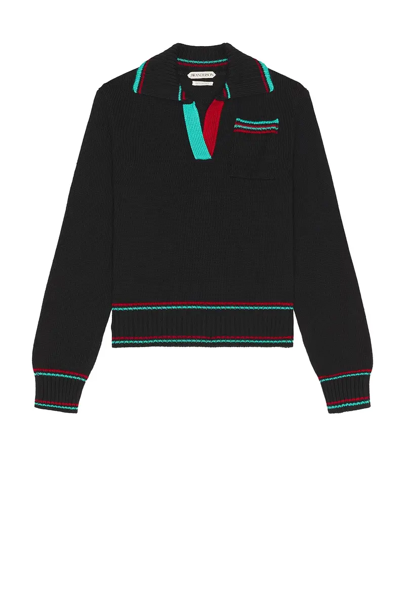 JW Anderson Shrunken Polo Jumper | Thumbnail 5