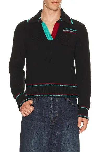 JW Anderson Shrunken Polo Jumper