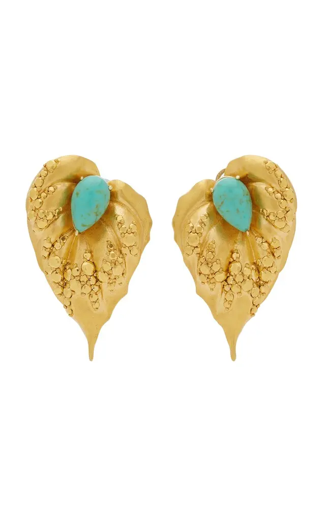 Anabela Chan Poison Ivy 24K Gold and Aluminum Earrings
