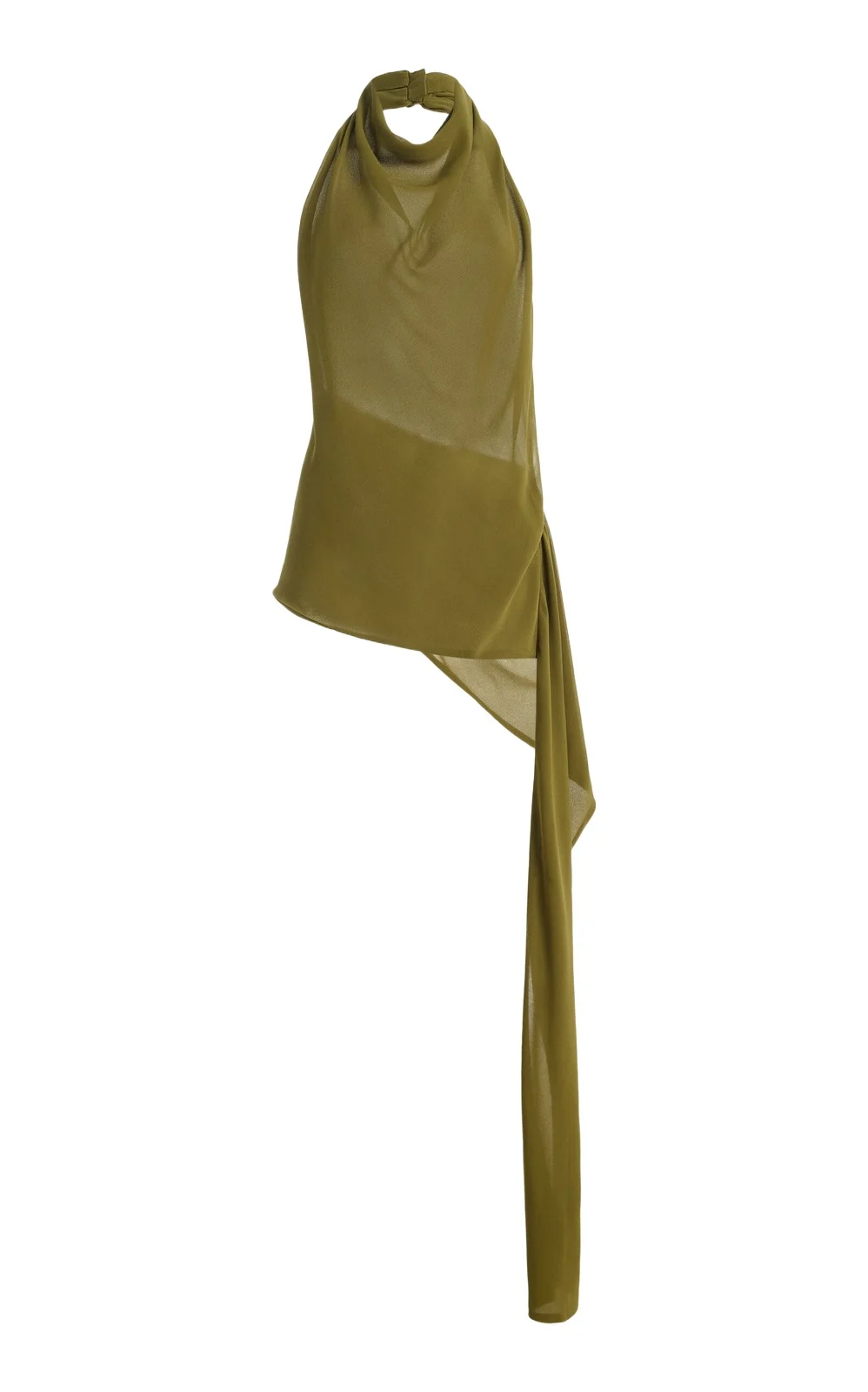 Exclusive Semi-Sheer Scarf Chiffon Top Exclusive Semi-Sheer Scarf Chiffon Top