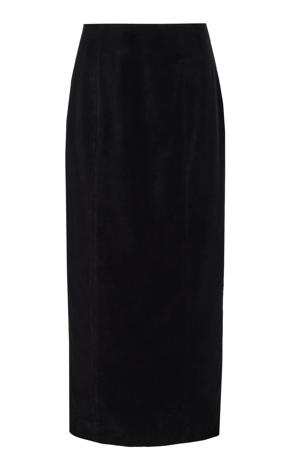 Posse Florian Velvet Midi Column Skirt