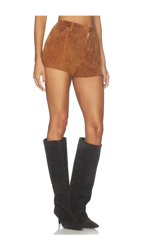 Central Park West Odessa Genuine Suede Short | Thumbnail 2 Central Park West Odessa Genuine Suede Short | Thumbnail 2
