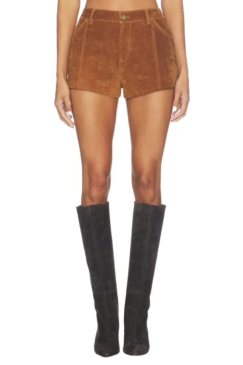 Central Park West Odessa Genuine Suede Short