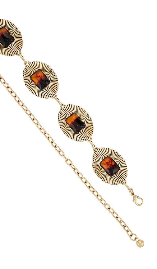 8 Other Reasons Gold Chain With Amber Stone Details Belt | Thumbnail 2