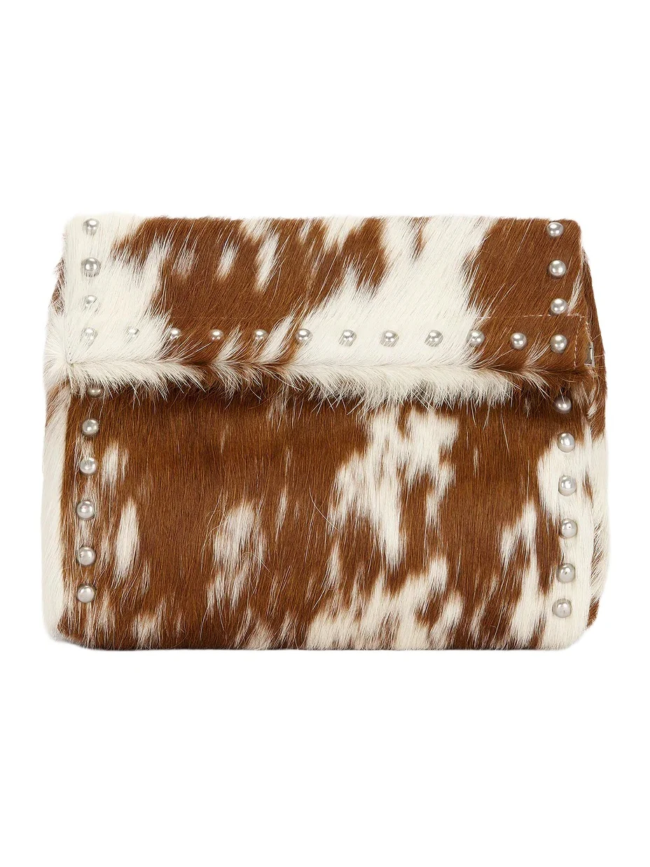 Understated Leather Oversized Clutch