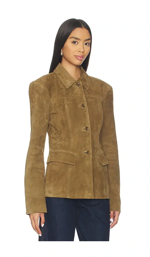 EAVES Aina Suede Cinched Jacket | Thumbnail 2 EAVES Aina Suede Cinched Jacket | Thumbnail 2