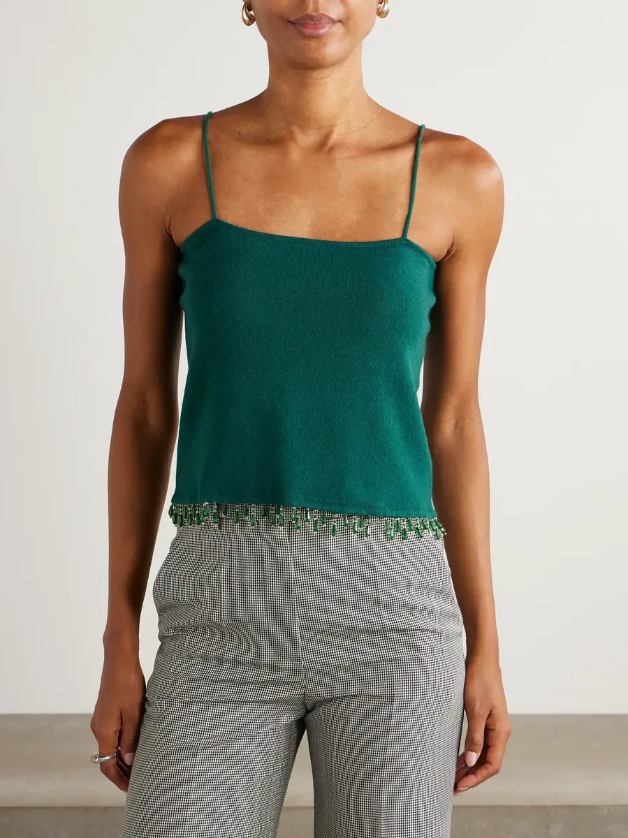 BODE Fringed bead-embellished wool and cashmere-blend top | Thumbnail 3 BODE Fringed bead-embellished wool and cashmere-blend top | Thumbnail 3