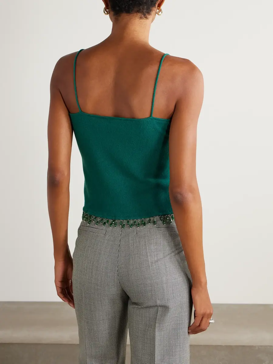 BODE Fringed bead-embellished wool and cashmere-blend top | Thumbnail 4 BODE Fringed bead-embellished wool and cashmere-blend top | Thumbnail 4