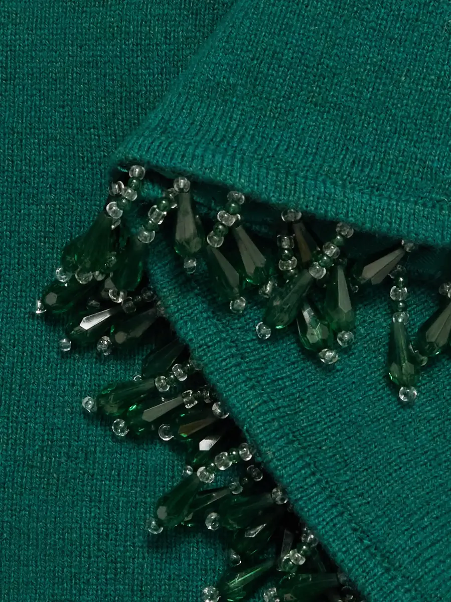 BODE Fringed bead-embellished wool and cashmere-blend top | Thumbnail 5 BODE Fringed bead-embellished wool and cashmere-blend top | Thumbnail 5