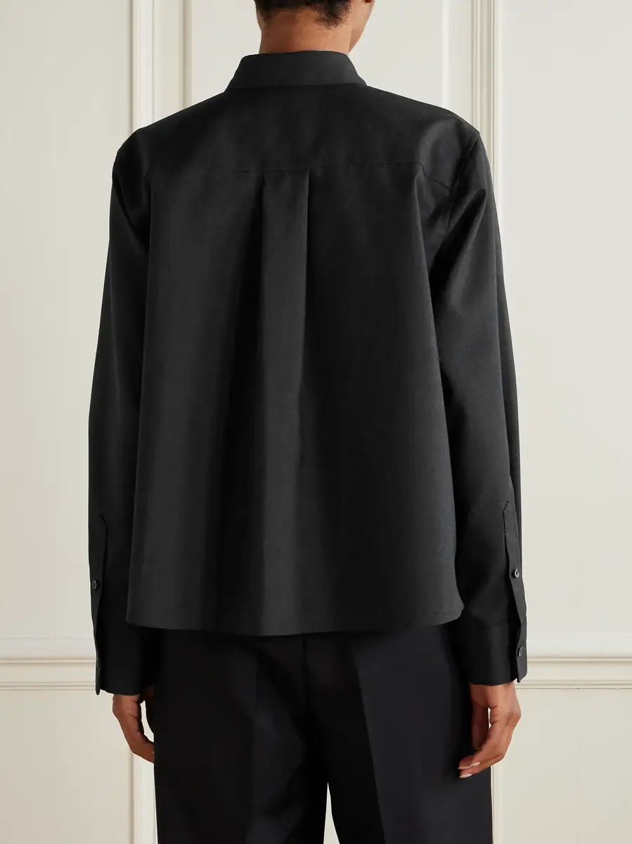 Sacai Sequin-embellished wool shirt | Thumbnail 3