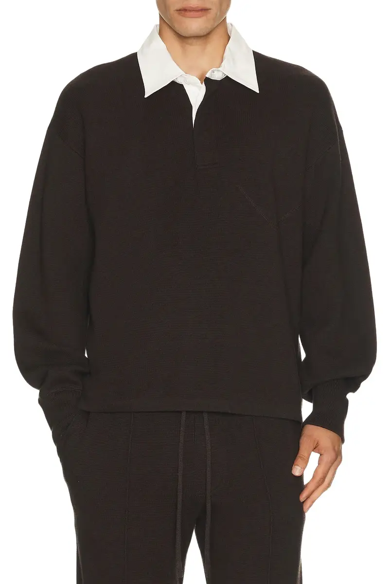 Long Sleeve Contrast Polo Long Sleeve Contrast Polo