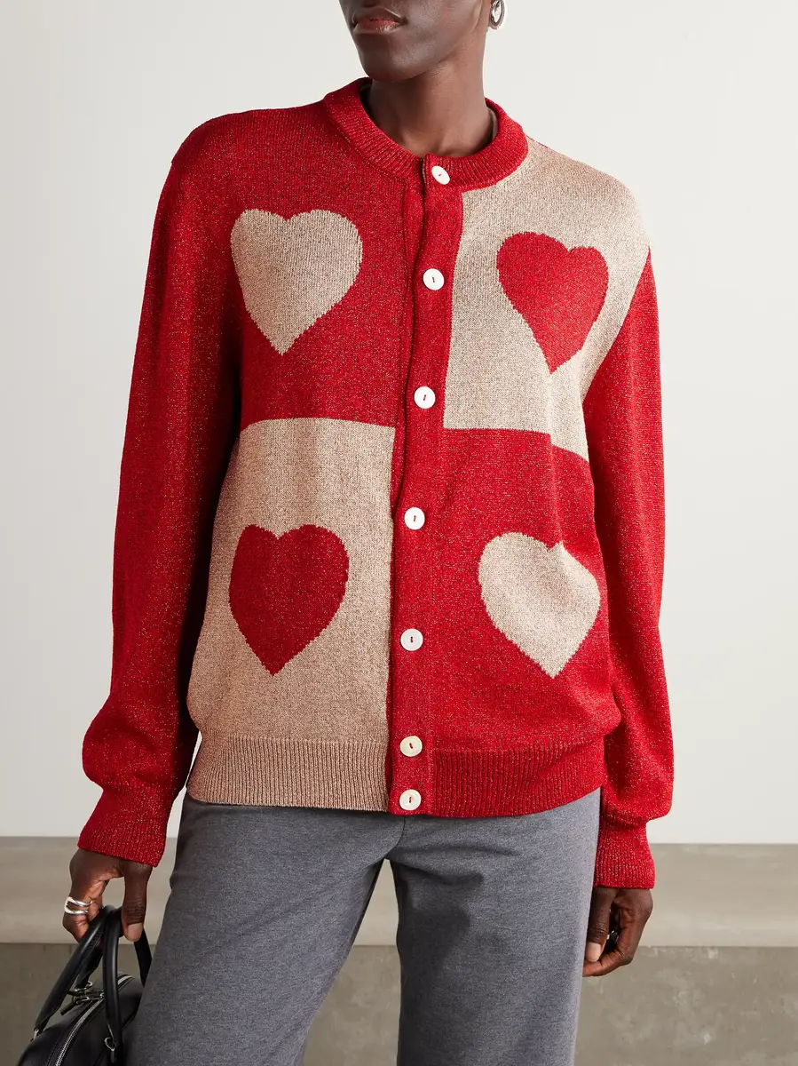 BODE Two-tone lamé cardigan | Thumbnail 3