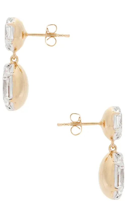 Shashi Pear Georgian Cut Earrings | Thumbnail 2 Shashi Pear Georgian Cut Earrings | Thumbnail 2