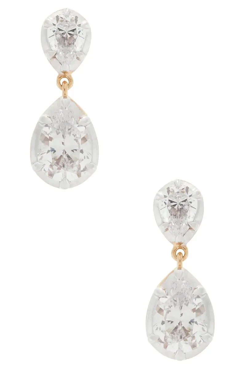 Pear Georgian Cut Earrings