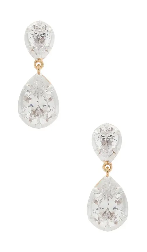 Shashi Pear Georgian Cut Earrings