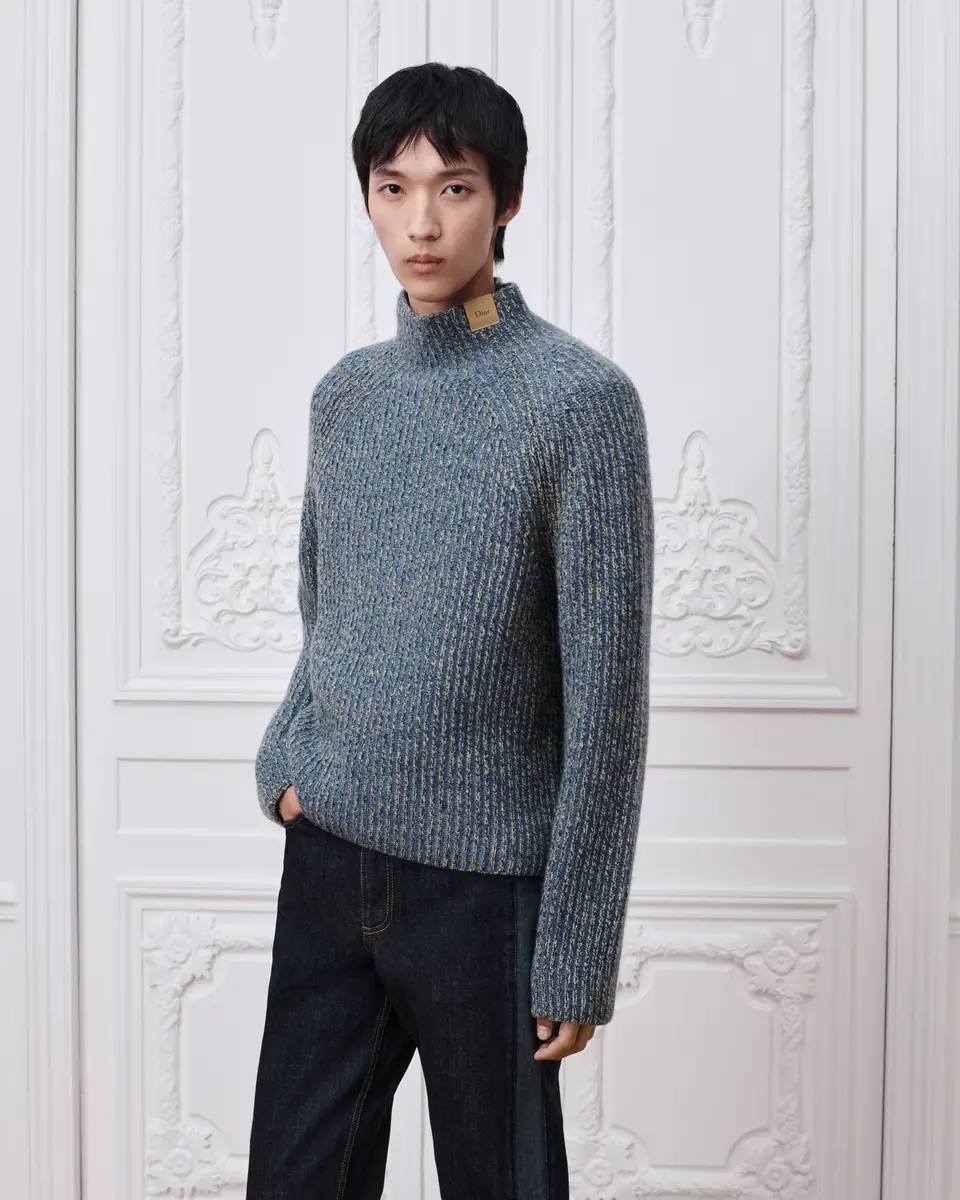 Dior Blue Cashmere Knit | Thumbnail 2 Dior Blue Cashmere Knit | Thumbnail 2