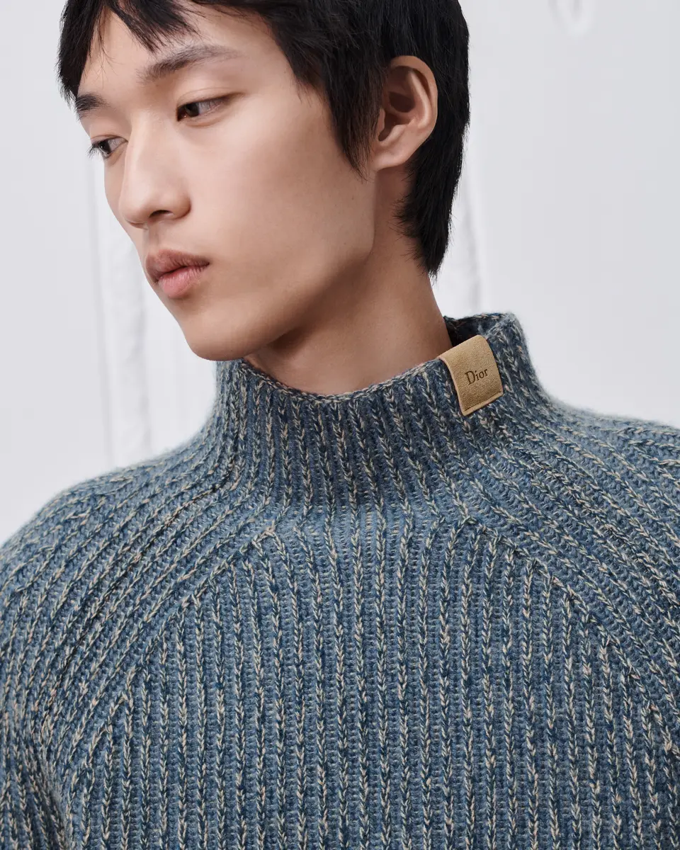 Dior Blue Cashmere Knit | Thumbnail 3 Dior Blue Cashmere Knit | Thumbnail 3