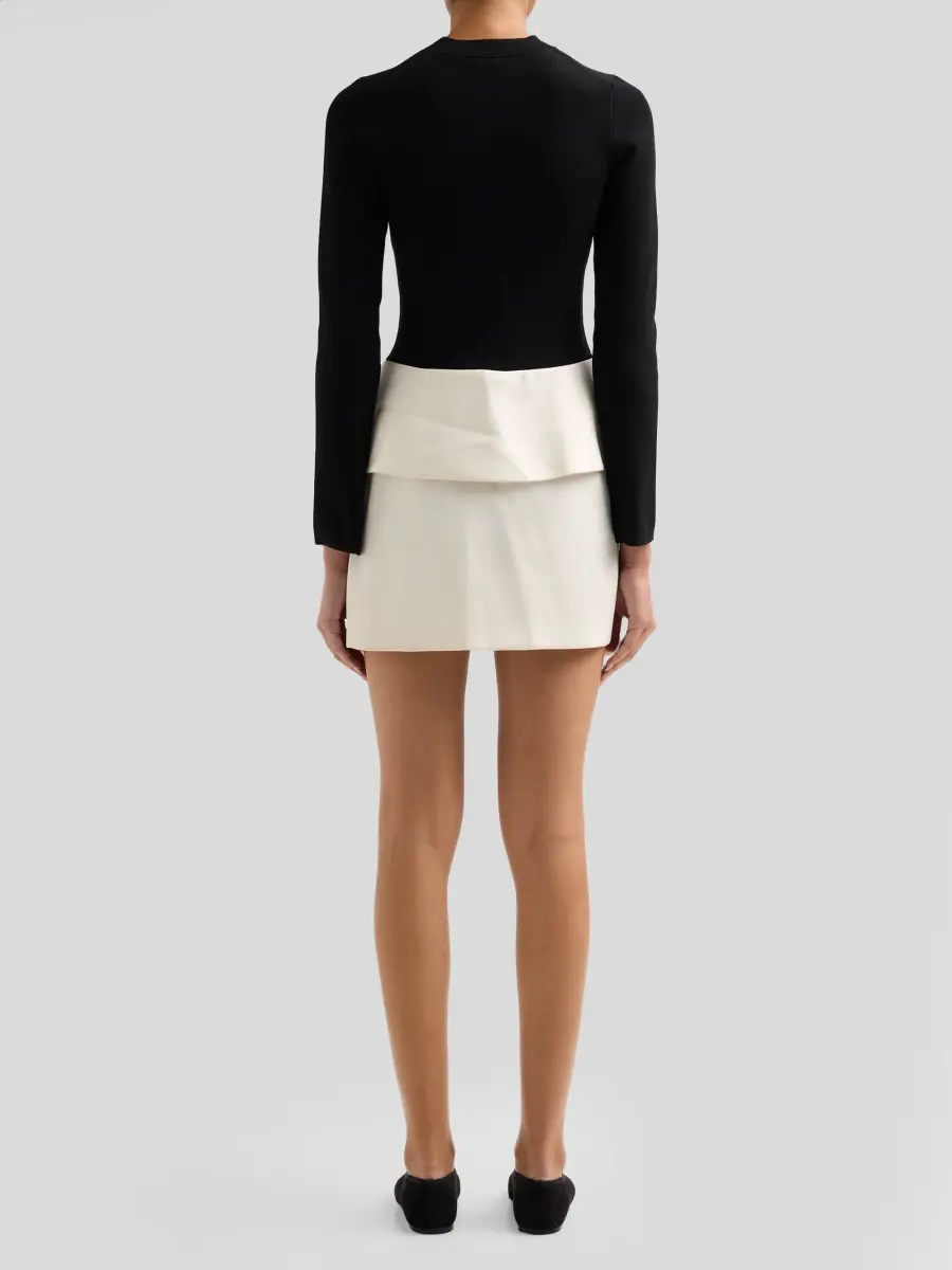 Simkhai Women's Noel Colorblocked Long-Sleeve Mini Dress | Thumbnail 3