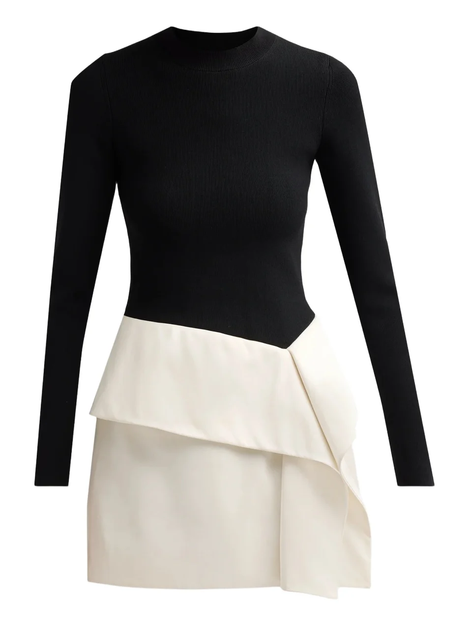 Simkhai Women's Noel Colorblocked Long-Sleeve Mini Dress