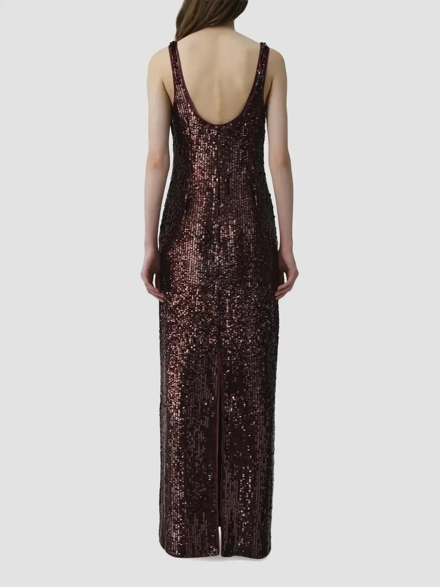 Simkhai Women's Bex Sequined Tank Maxi Dress | Thumbnail 3