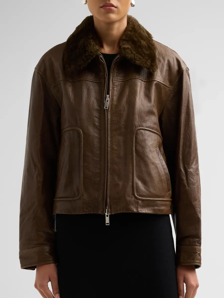 Simkhai Women's Mel Leather Jacket | Thumbnail 5 Simkhai Women's Mel Leather Jacket | Thumbnail 5