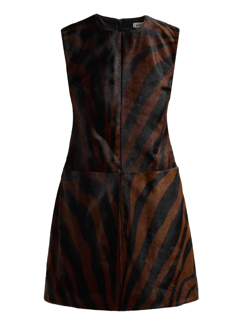 Simkhai Women's Sonoma Zebra Calfhair Mini Dress