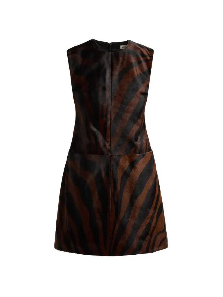 Women's Sonoma Zebra Calfhair Mini Dress Women's Sonoma Zebra Calfhair Mini Dress