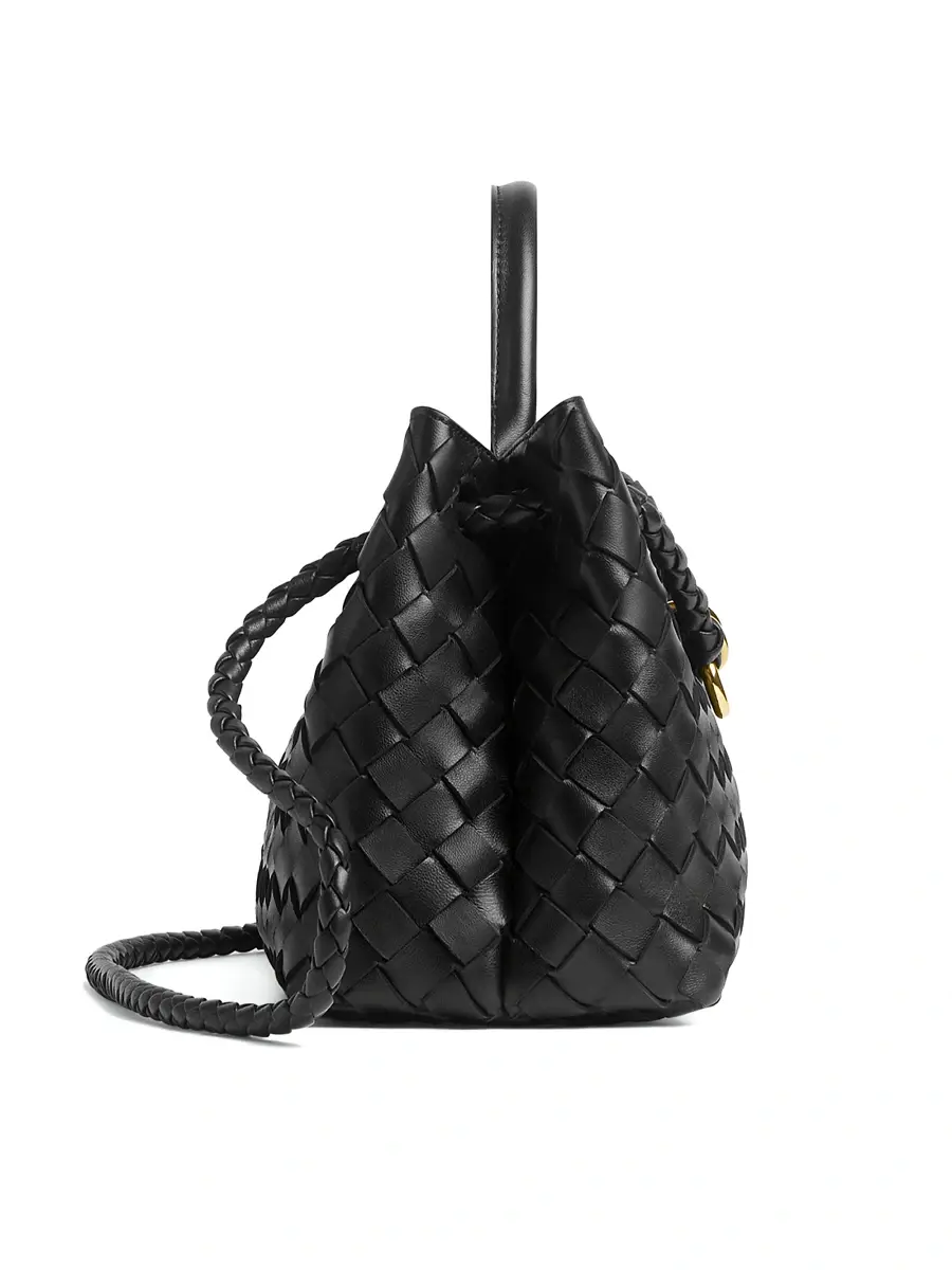 Bottega Veneta Women's Small East-West Andiamo Intrecciato Leather Top-Handle Bag | Thumbnail 4 Bottega Veneta Women's Small East-West Andiamo Intrecciato Leather Top-Handle Bag | Thumbnail 4