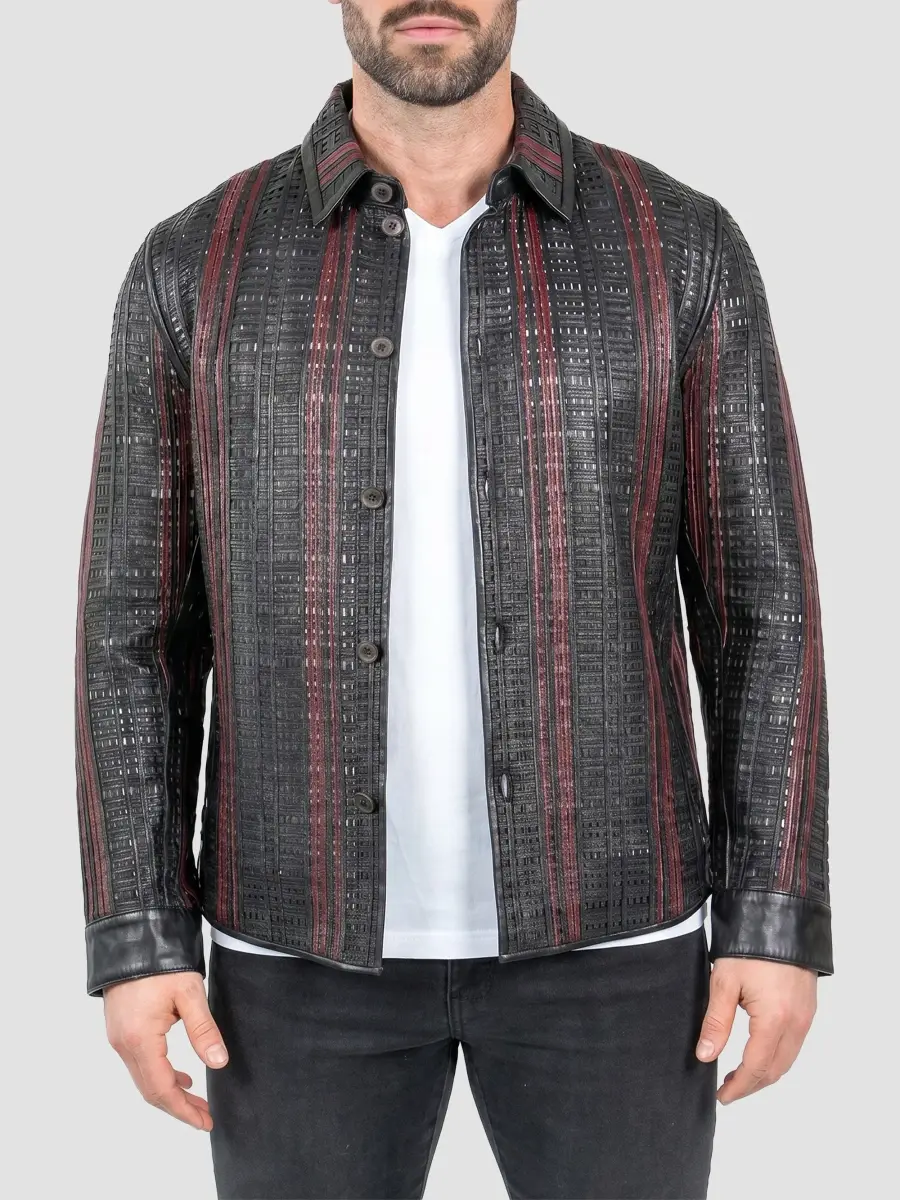 Maceoo Men's Leather Jacket | Thumbnail 2 Maceoo Men's Leather Jacket | Thumbnail 2