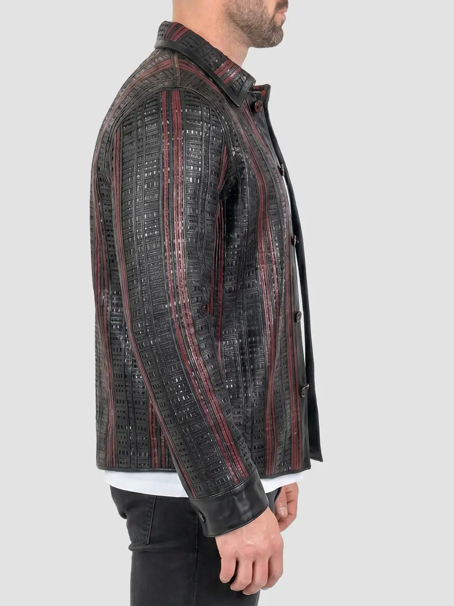 Maceoo Men's Leather Jacket | Thumbnail 3 Maceoo Men's Leather Jacket | Thumbnail 3
