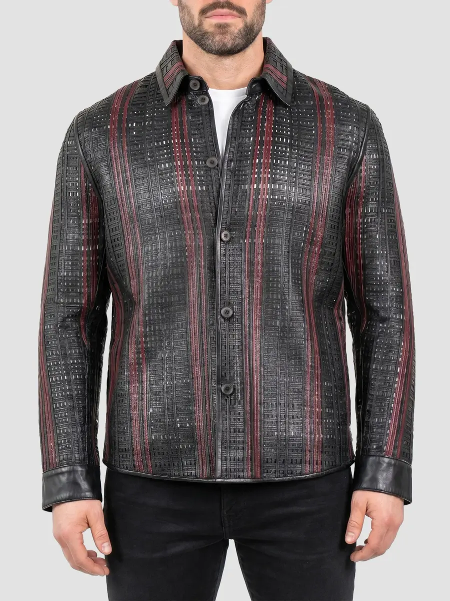 Maceoo Men's Leather Jacket | Thumbnail 4 Maceoo Men's Leather Jacket | Thumbnail 4