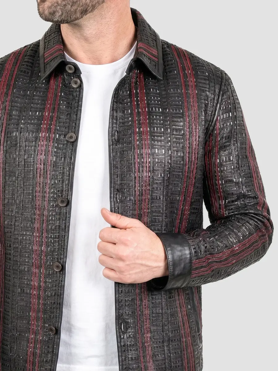 Maceoo Men's Leather Jacket | Thumbnail 6 Maceoo Men's Leather Jacket | Thumbnail 6