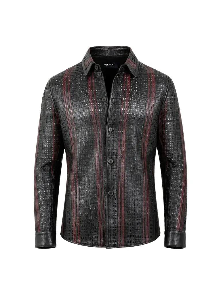 Maceoo Men's Leather Jacket