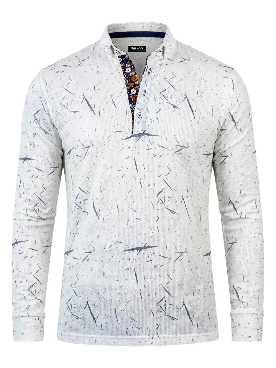 Maceoo Men's Knit Anima Polo Shirt