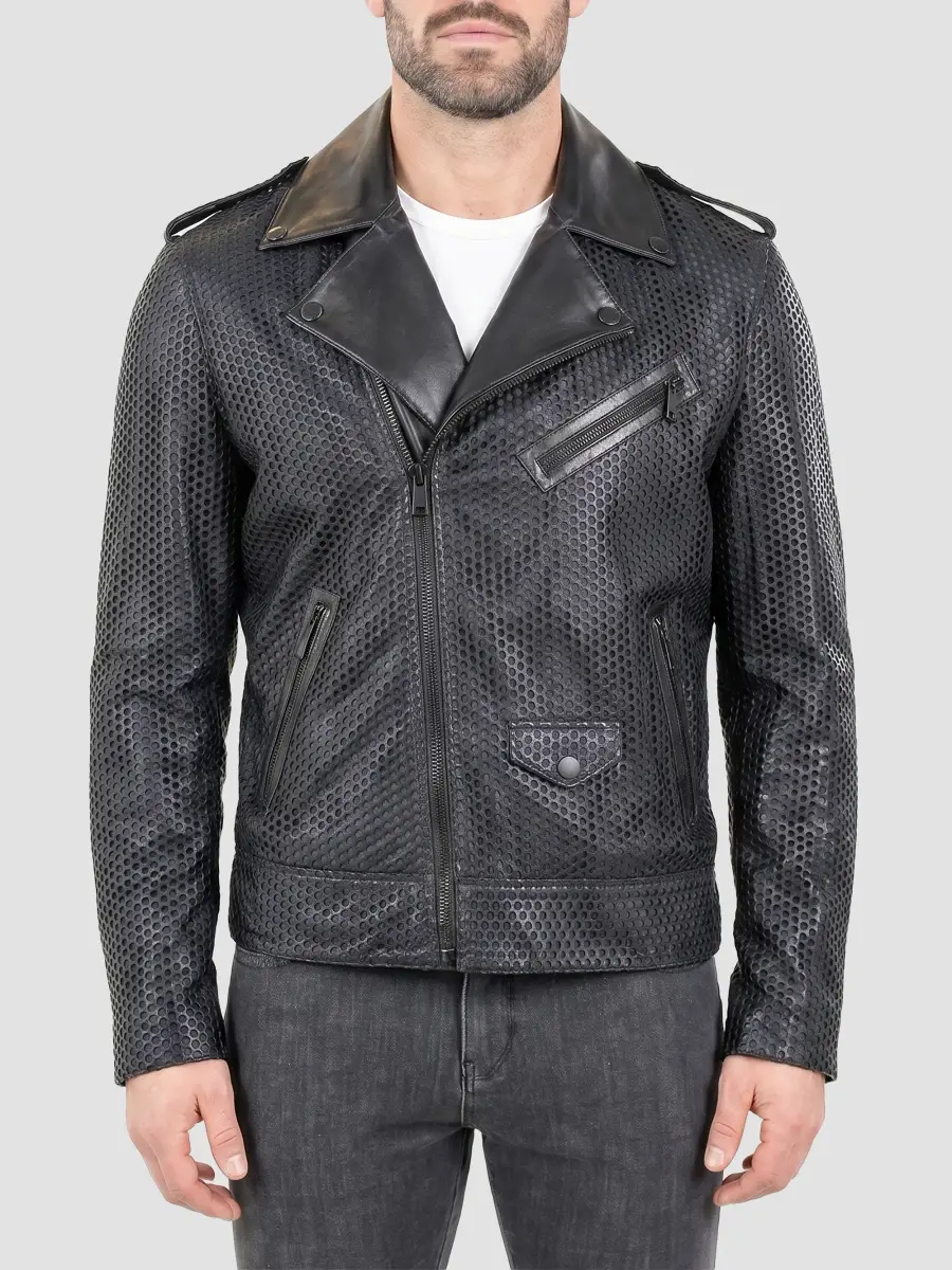 Maceoo Men's Leather Jacket | Thumbnail 2 Maceoo Men's Leather Jacket | Thumbnail 2
