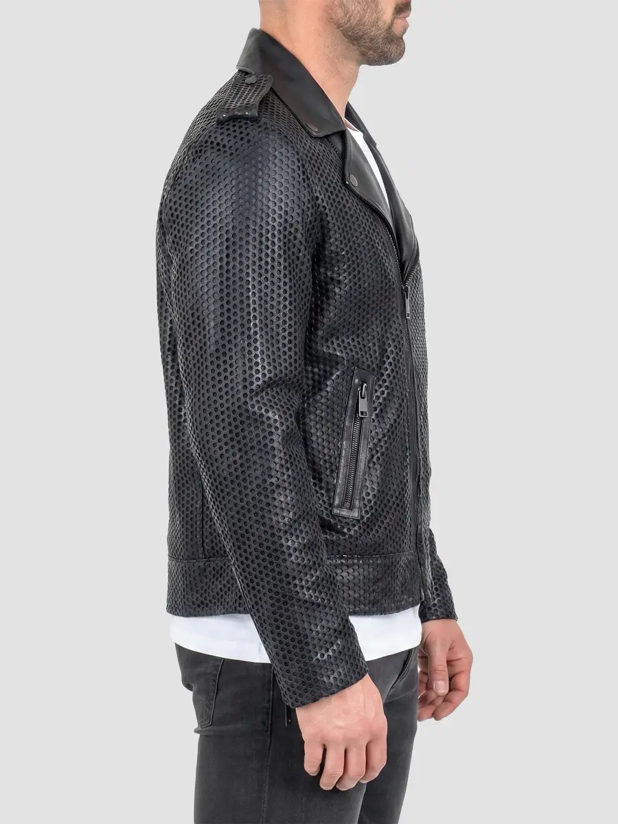 Maceoo Men's Leather Jacket | Thumbnail 3 Maceoo Men's Leather Jacket | Thumbnail 3