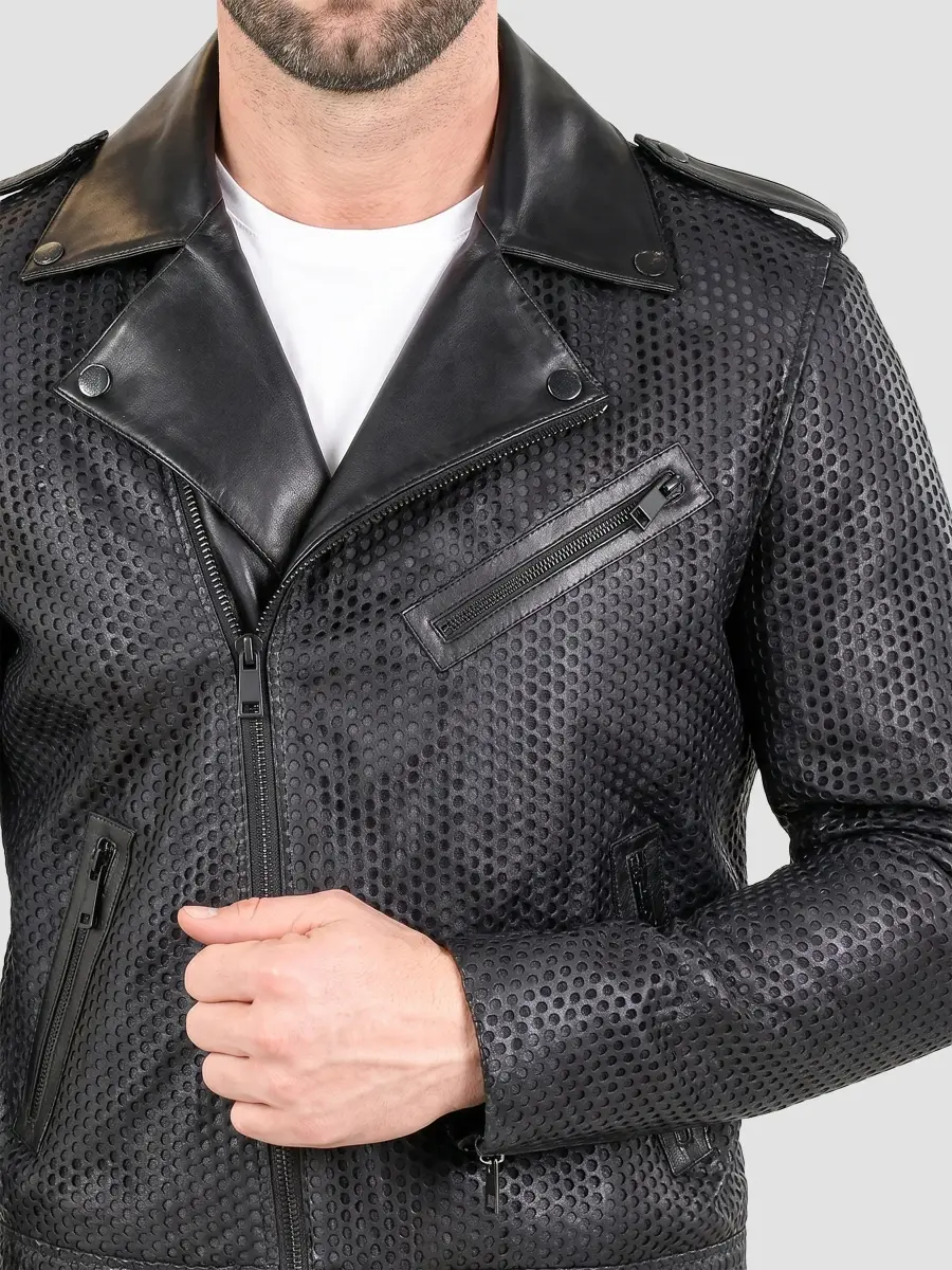 Maceoo Men's Leather Jacket | Thumbnail 5 Maceoo Men's Leather Jacket | Thumbnail 5