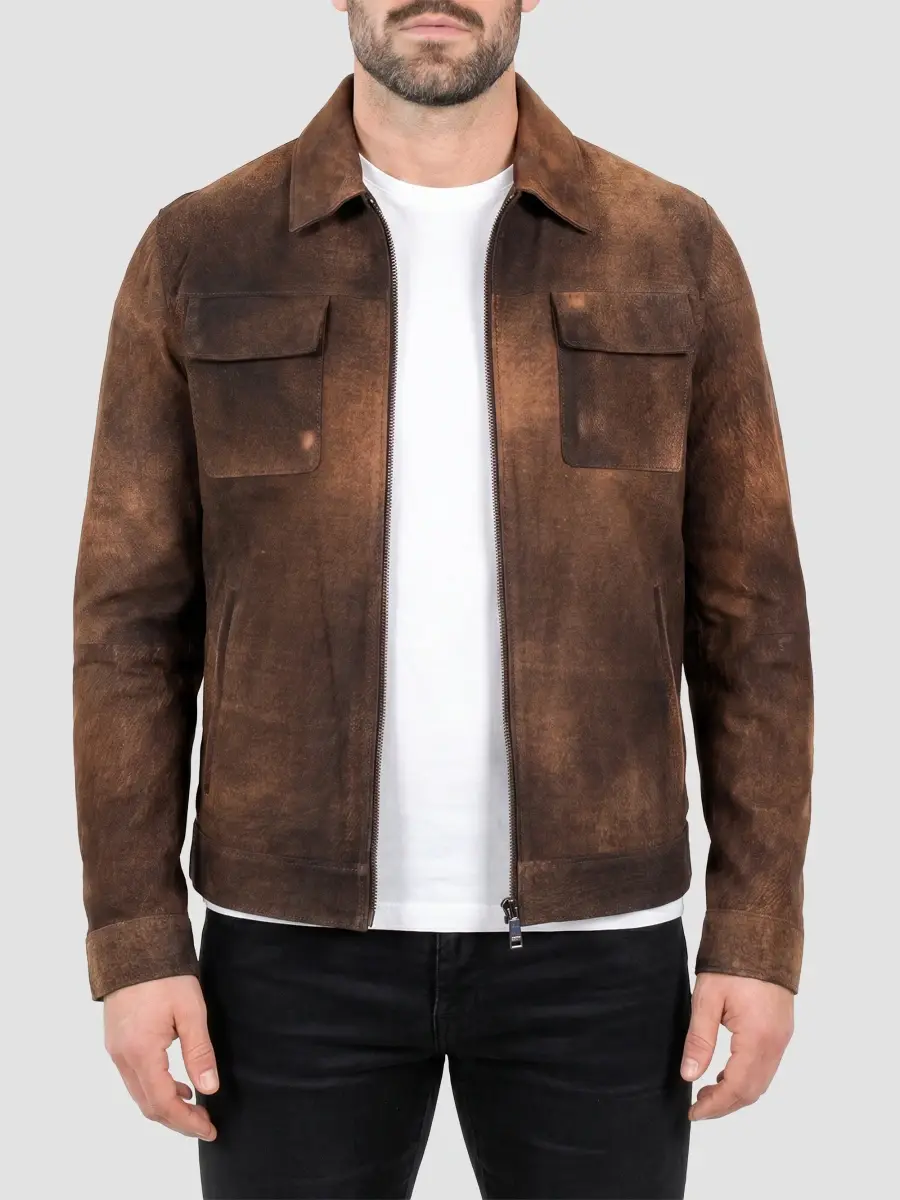 Maceoo Men's Leather Jacket | Thumbnail 2 Maceoo Men's Leather Jacket | Thumbnail 2