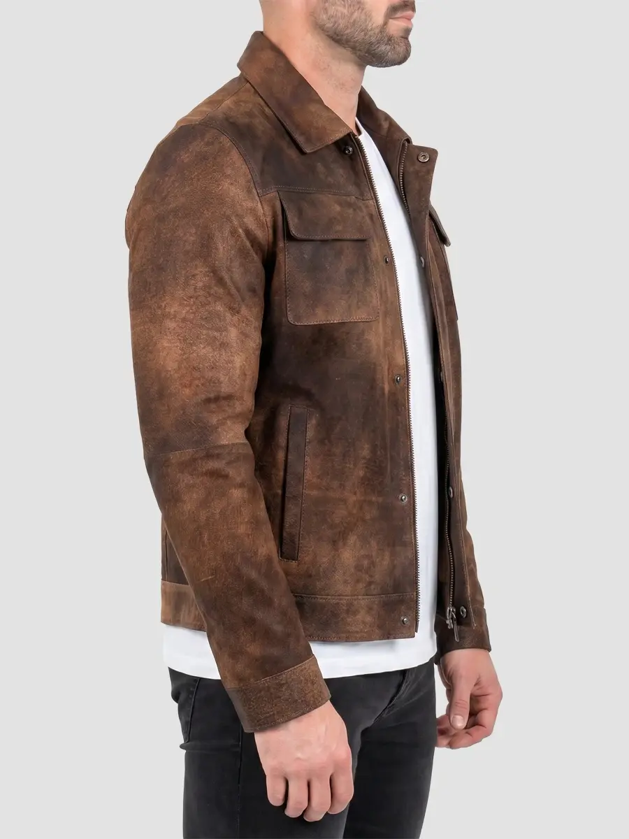 Maceoo Men's Leather Jacket | Thumbnail 3 Maceoo Men's Leather Jacket | Thumbnail 3