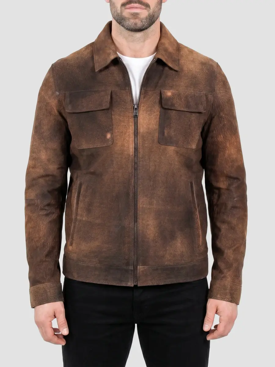 Maceoo Men's Leather Jacket | Thumbnail 4 Maceoo Men's Leather Jacket | Thumbnail 4