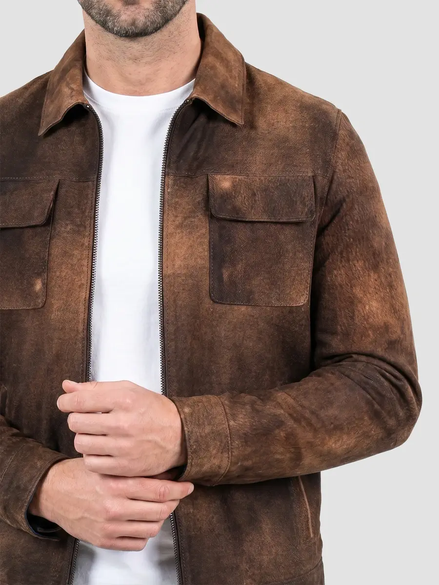 Maceoo Men's Leather Jacket | Thumbnail 6 Maceoo Men's Leather Jacket | Thumbnail 6