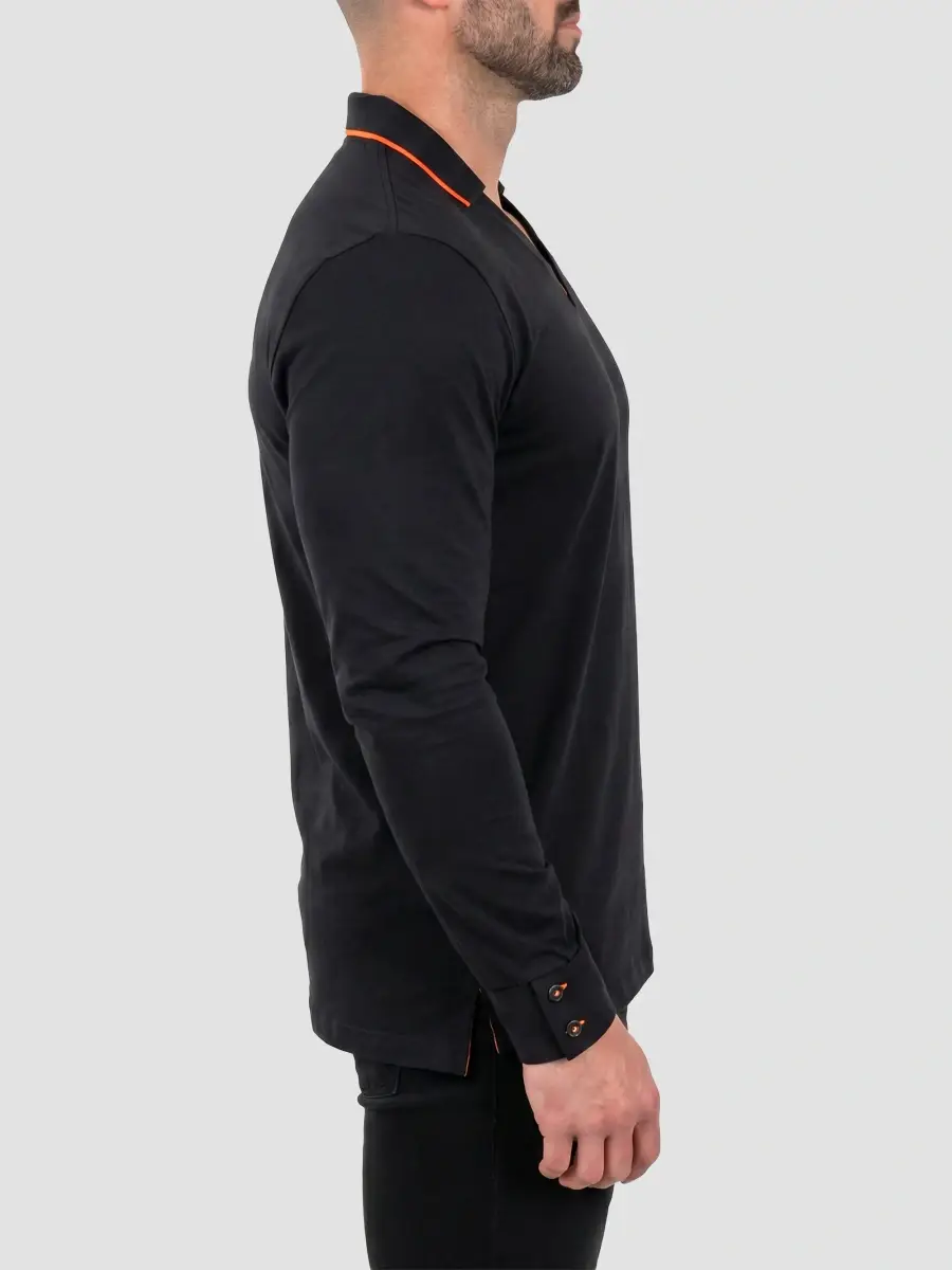 Maceoo Men's Edison V-Neck Long Sleeve T-Shirt | Thumbnail 3 Maceoo Men's Edison V-Neck Long Sleeve T-Shirt | Thumbnail 3