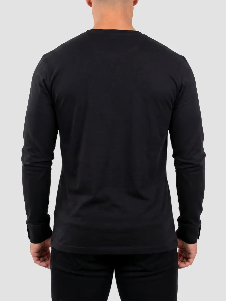 Maceoo Men's Edison V-Neck Long Sleeve T-Shirt | Thumbnail 4 Maceoo Men's Edison V-Neck Long Sleeve T-Shirt | Thumbnail 4