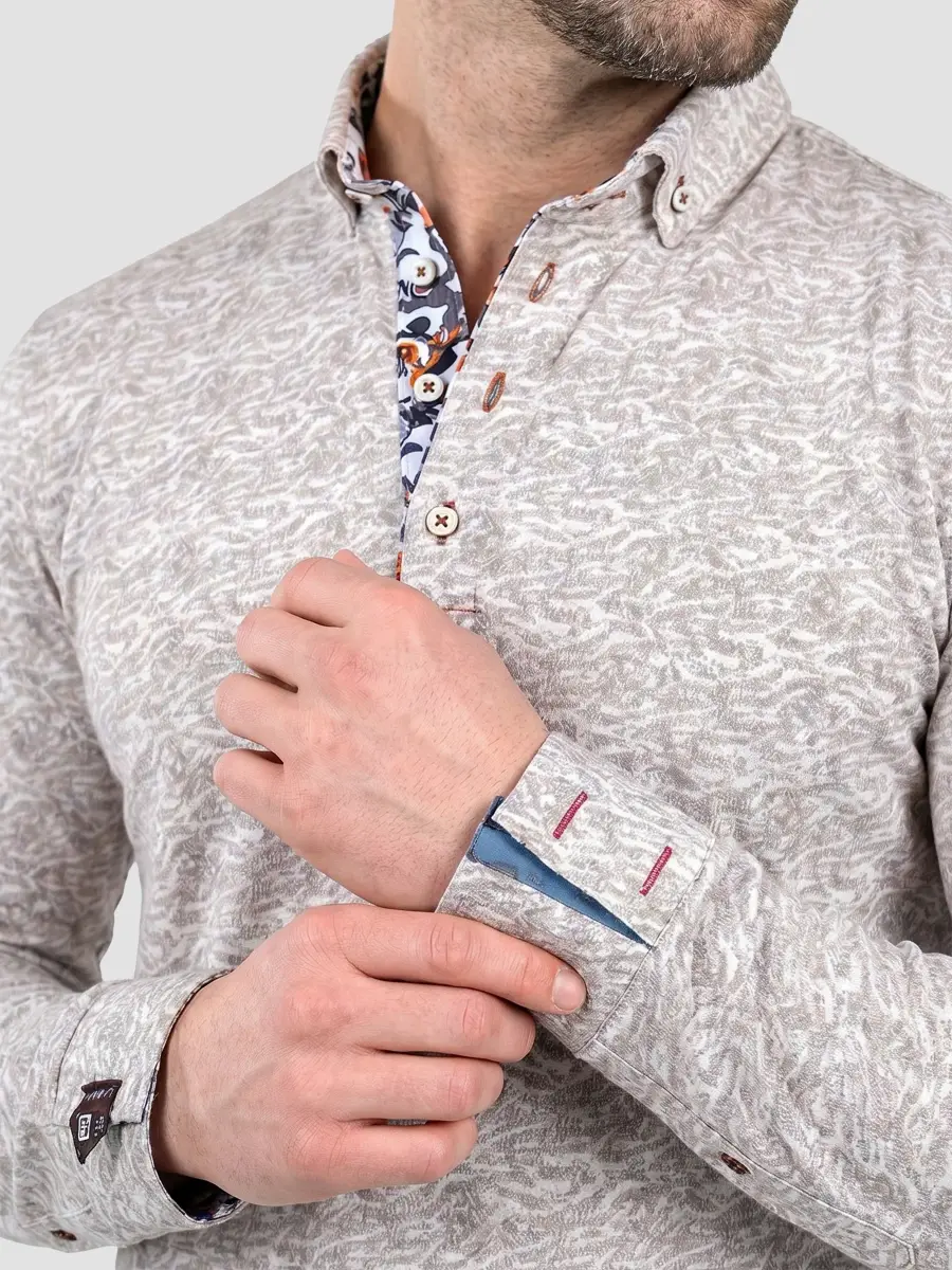 Maceoo Men's Knit Anima Polo Shirt | Thumbnail 5 Maceoo Men's Knit Anima Polo Shirt | Thumbnail 5