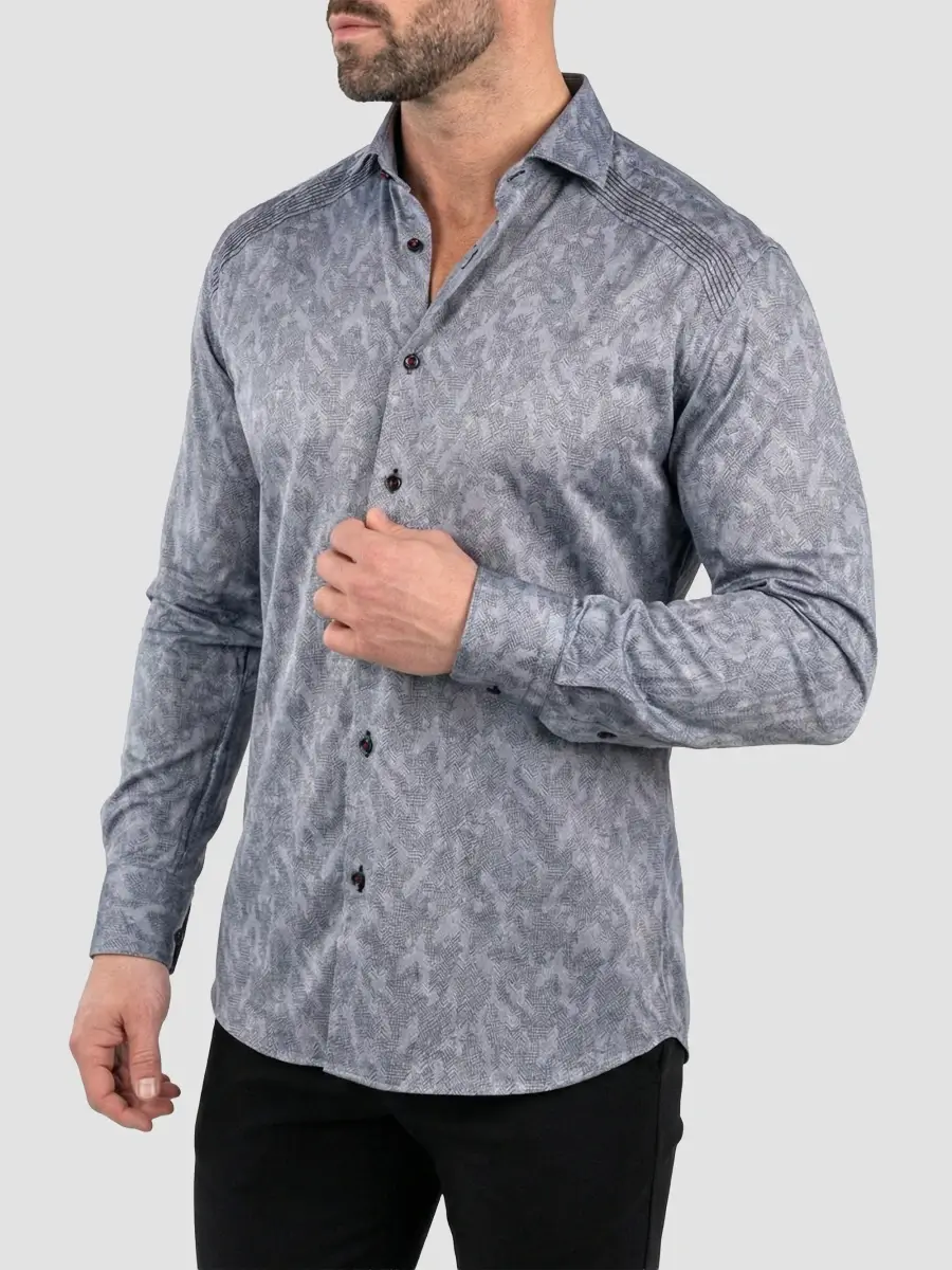 Maceoo Men's General Woven Long Sleeve Shirt | Thumbnail 5 Maceoo Men's General Woven Long Sleeve Shirt | Thumbnail 5