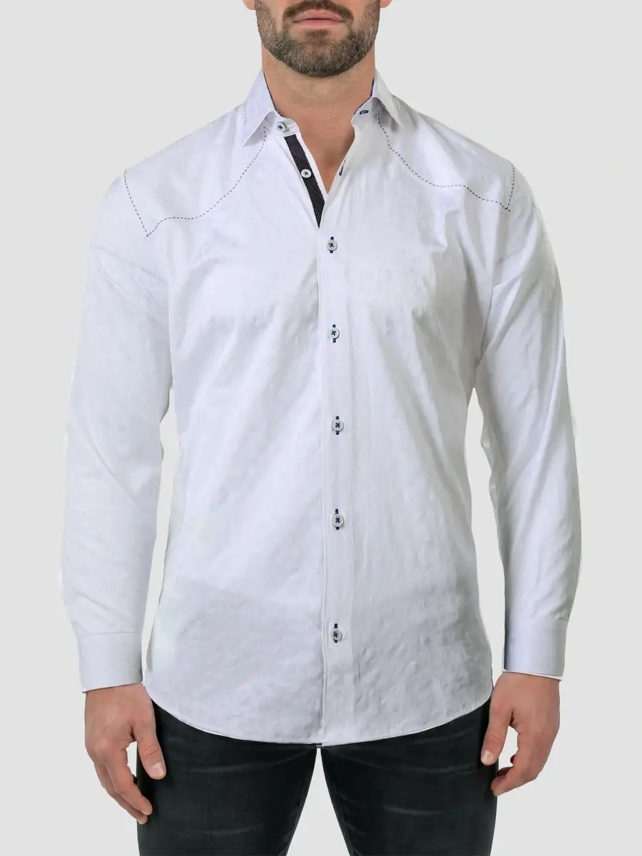 Maceoo Men's Punto Woven Long-Sleeve Shirt | Thumbnail 2 Maceoo Men's Punto Woven Long-Sleeve Shirt | Thumbnail 2